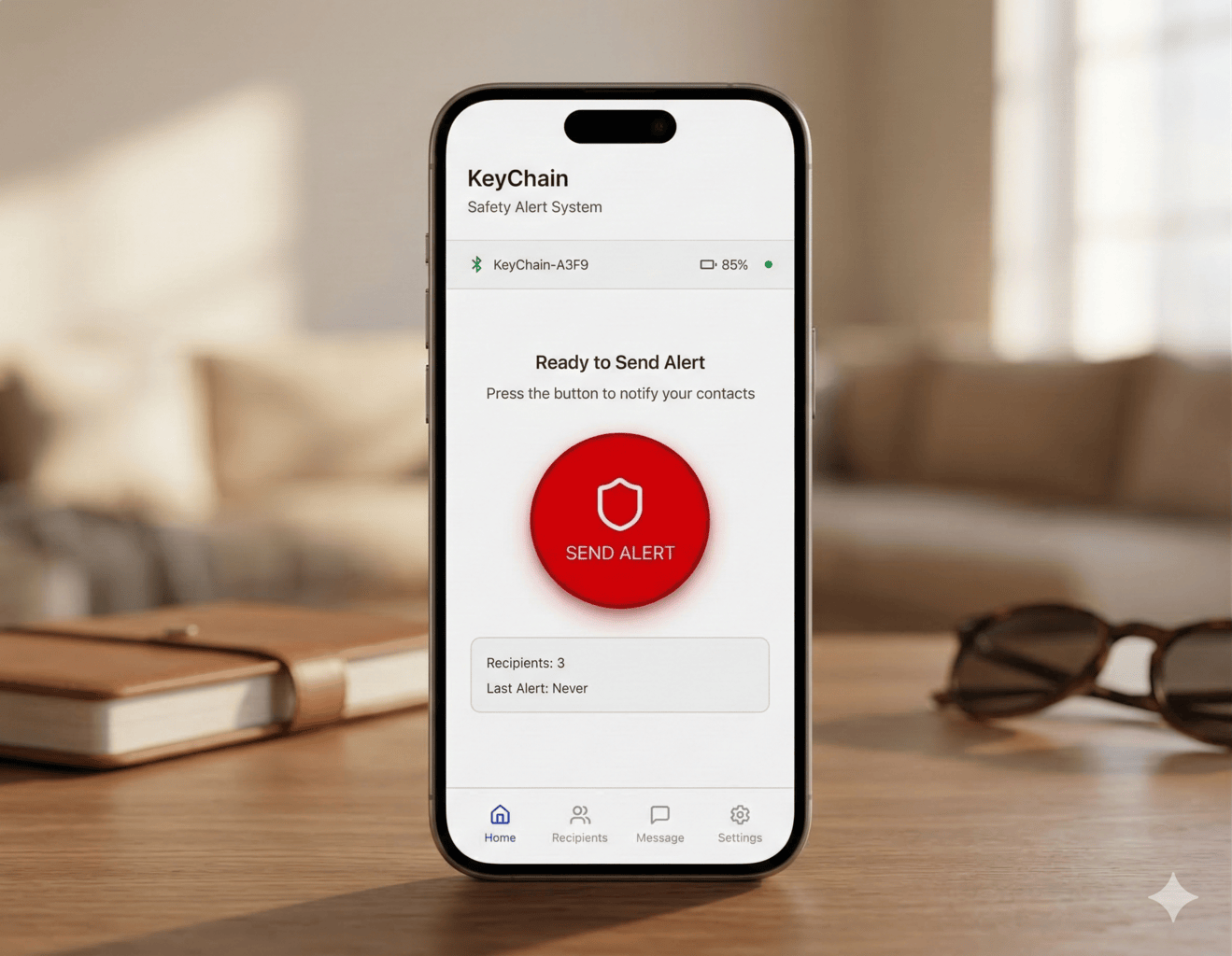 KeyChain Safety Alert App preview